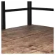 Стол на металлокаркасе BRABIX LOFT CD-005, 1200х520х1200 мм, 3 полки, цвет морёный дуб, 641221. Фото товара с разных ракурсов.
