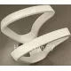Пара белых каплевидных пластиковых подлокотников для офисного кресла. главное фото в маленьком размере