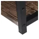 Стол на металлокаркасе BRABIX LOFT CD-005, 1200х520х1200 мм, 3 полки, цвет морёный дуб, 641221. Фото товара с разных ракурсов.